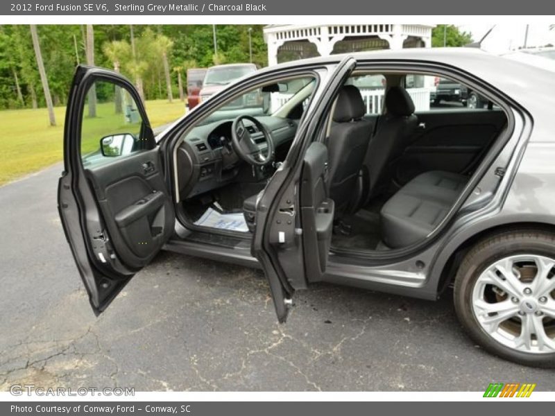 Sterling Grey Metallic / Charcoal Black 2012 Ford Fusion SE V6