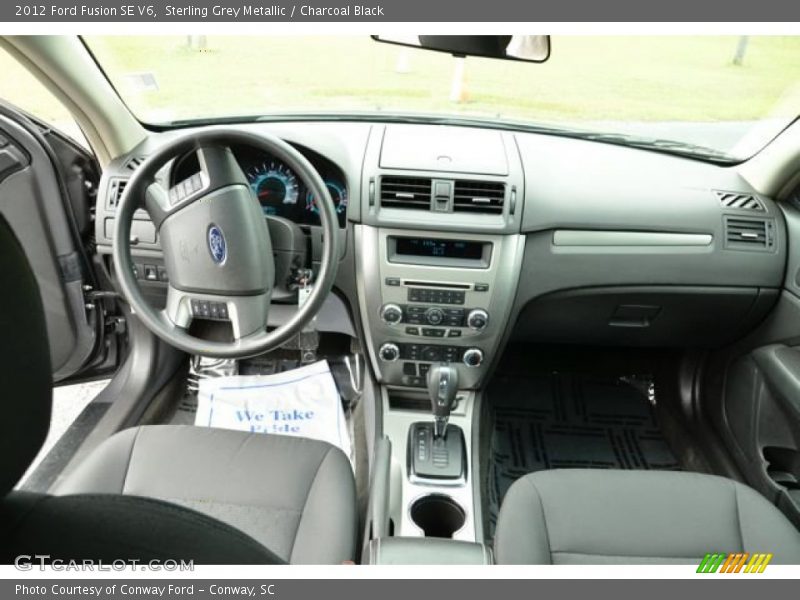 Sterling Grey Metallic / Charcoal Black 2012 Ford Fusion SE V6