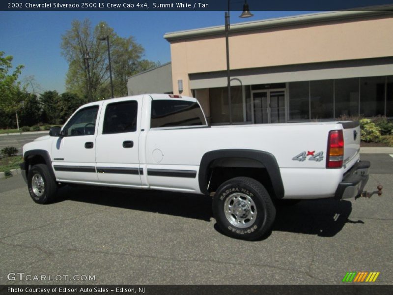 Summit White / Tan 2002 Chevrolet Silverado 2500 LS Crew Cab 4x4