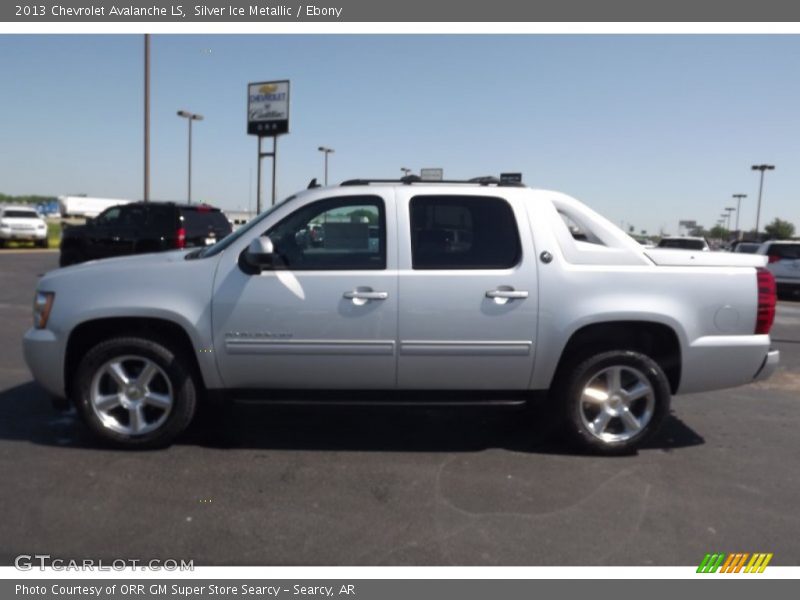 Silver Ice Metallic / Ebony 2013 Chevrolet Avalanche LS