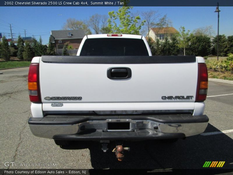Summit White / Tan 2002 Chevrolet Silverado 2500 LS Crew Cab 4x4