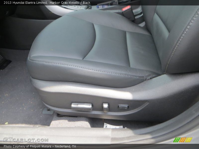 Harbor Gray Metallic / Black 2013 Hyundai Elantra Limited