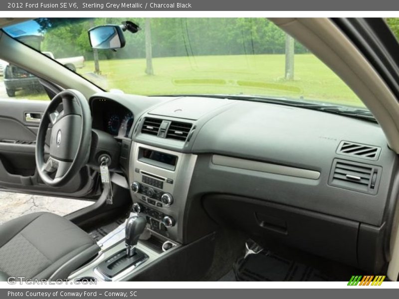 Sterling Grey Metallic / Charcoal Black 2012 Ford Fusion SE V6