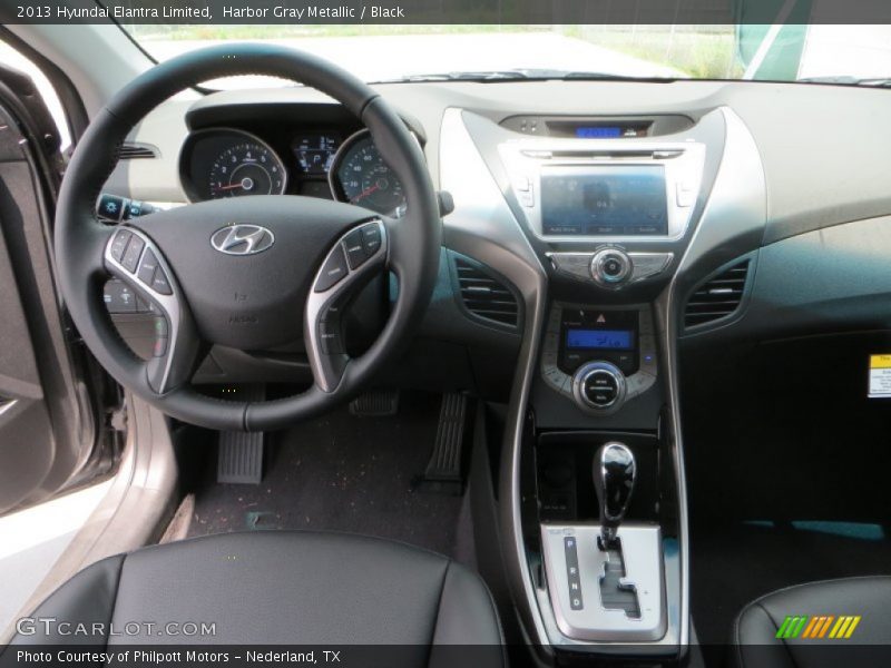 Harbor Gray Metallic / Black 2013 Hyundai Elantra Limited