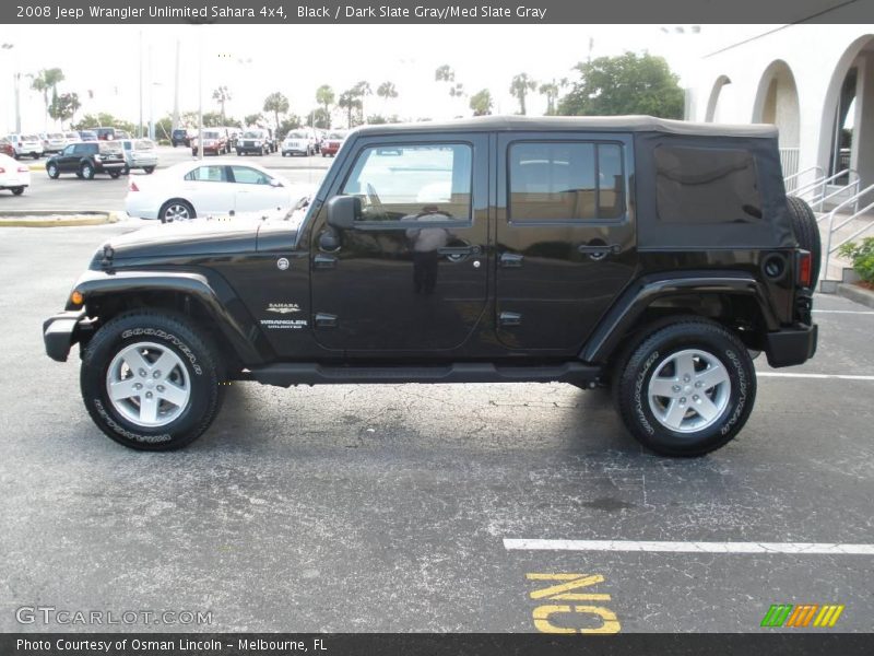 Black / Dark Slate Gray/Med Slate Gray 2008 Jeep Wrangler Unlimited Sahara 4x4