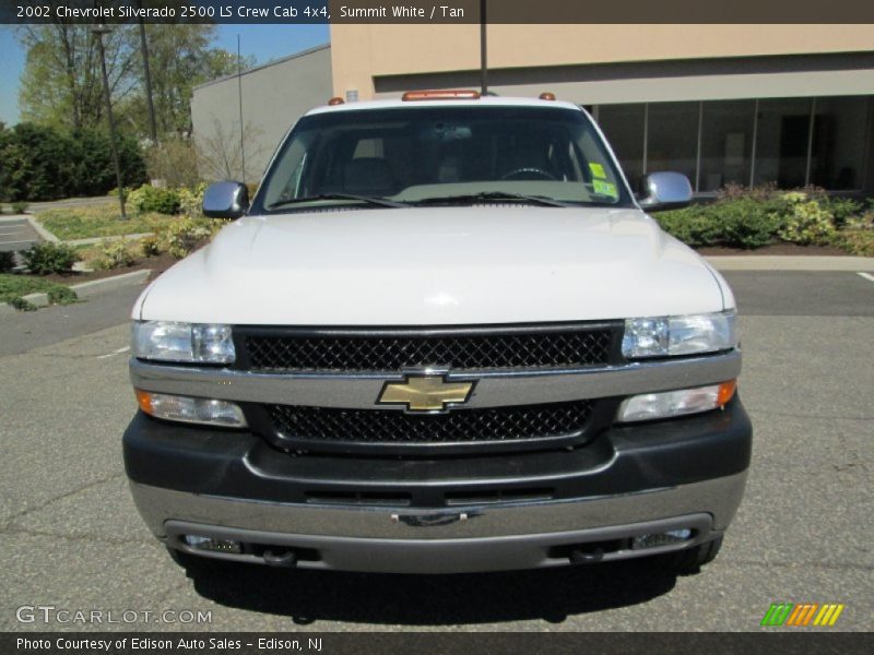 Summit White / Tan 2002 Chevrolet Silverado 2500 LS Crew Cab 4x4