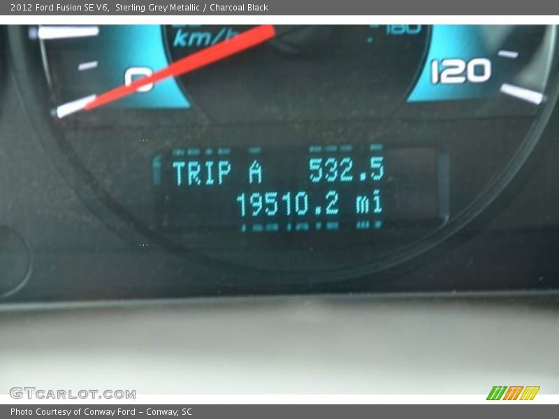 Sterling Grey Metallic / Charcoal Black 2012 Ford Fusion SE V6