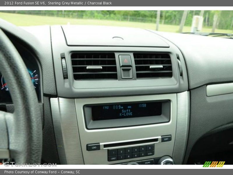 Sterling Grey Metallic / Charcoal Black 2012 Ford Fusion SE V6