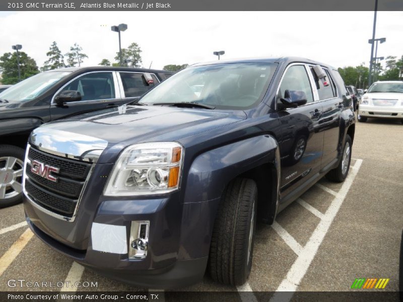 Atlantis Blue Metallic / Jet Black 2013 GMC Terrain SLE