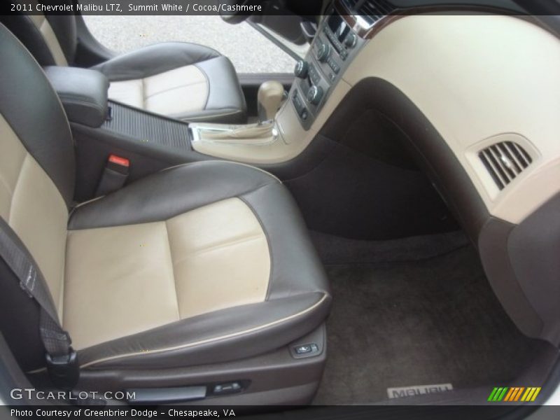 Summit White / Cocoa/Cashmere 2011 Chevrolet Malibu LTZ