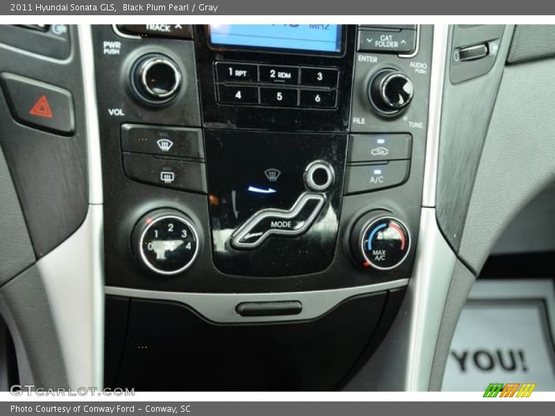 Black Plum Pearl / Gray 2011 Hyundai Sonata GLS