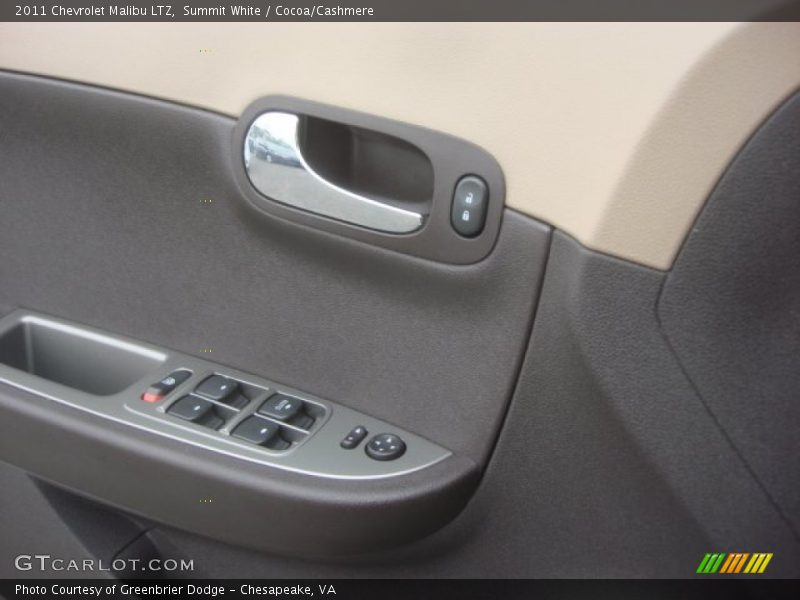 Summit White / Cocoa/Cashmere 2011 Chevrolet Malibu LTZ