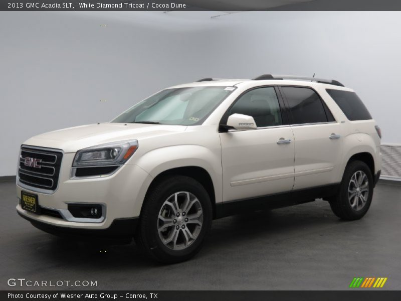 White Diamond Tricoat / Cocoa Dune 2013 GMC Acadia SLT