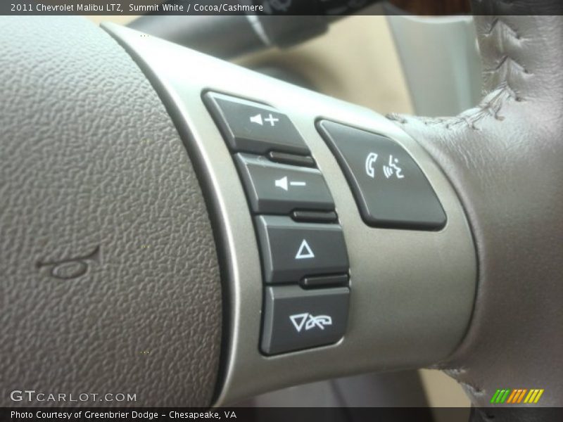 Summit White / Cocoa/Cashmere 2011 Chevrolet Malibu LTZ