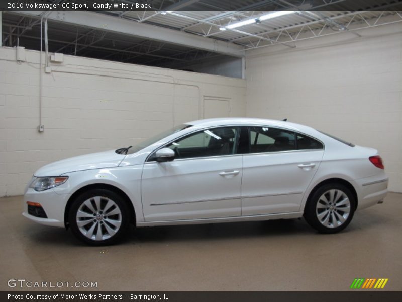 Candy White / Black 2010 Volkswagen CC Sport