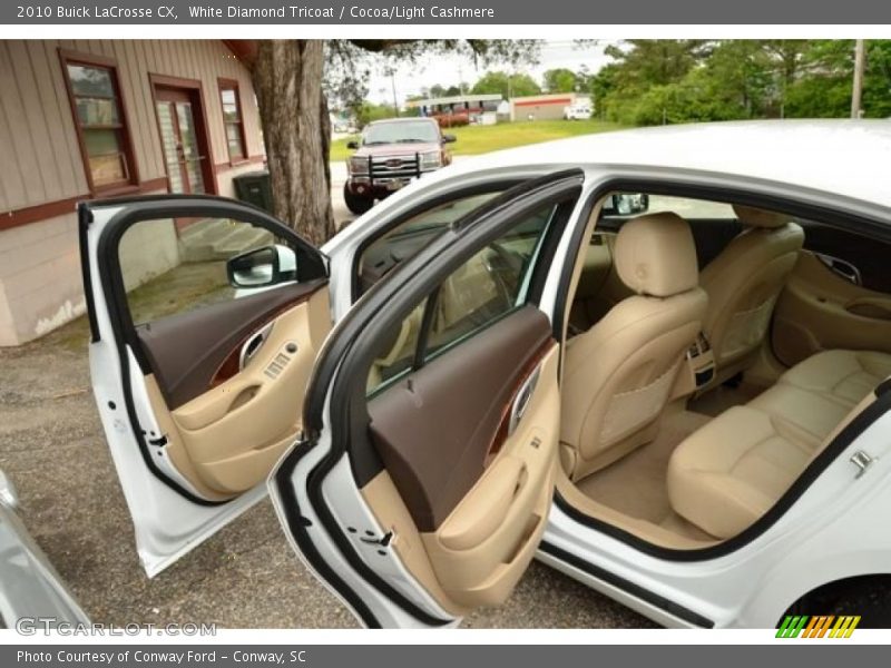 White Diamond Tricoat / Cocoa/Light Cashmere 2010 Buick LaCrosse CX