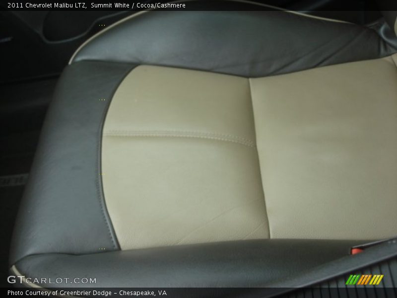 Summit White / Cocoa/Cashmere 2011 Chevrolet Malibu LTZ