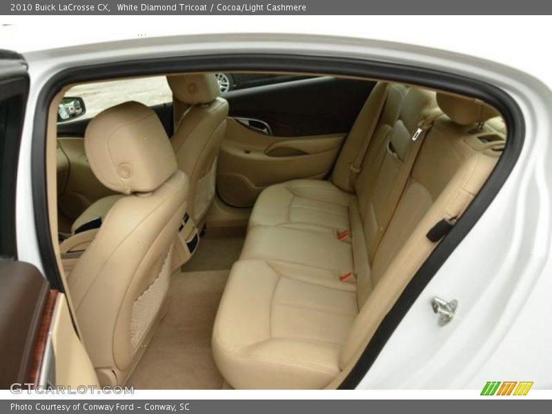 White Diamond Tricoat / Cocoa/Light Cashmere 2010 Buick LaCrosse CX