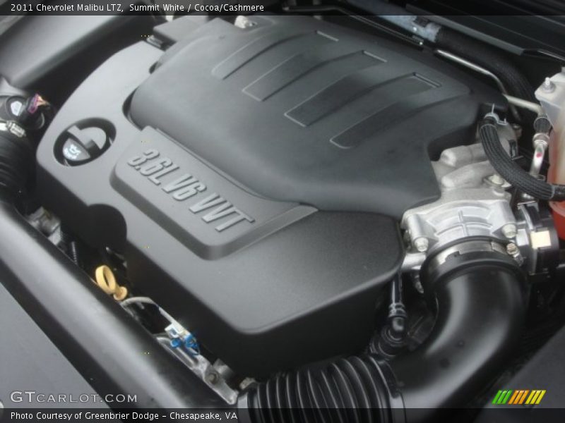 Summit White / Cocoa/Cashmere 2011 Chevrolet Malibu LTZ