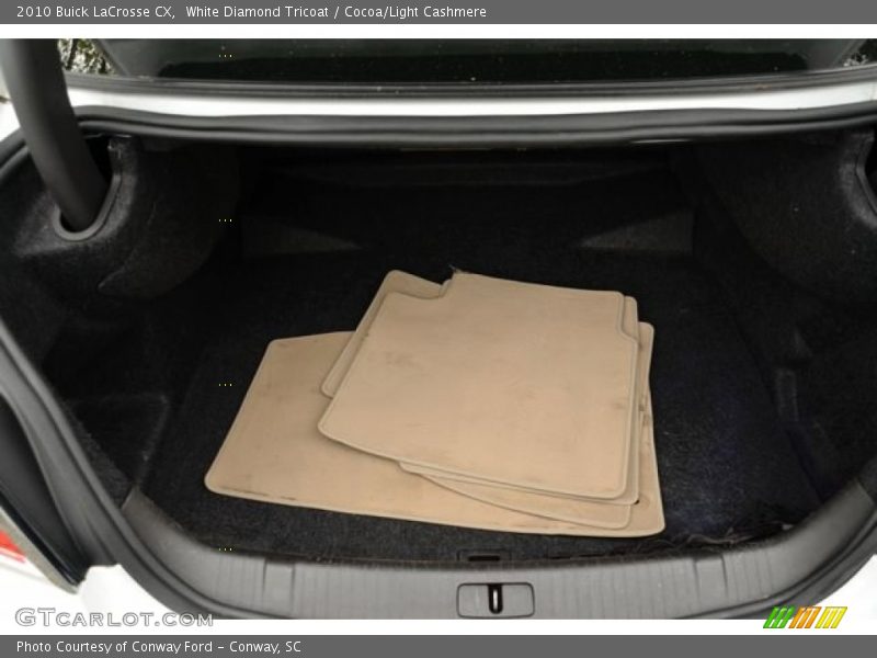 White Diamond Tricoat / Cocoa/Light Cashmere 2010 Buick LaCrosse CX
