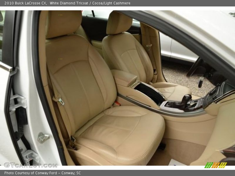 White Diamond Tricoat / Cocoa/Light Cashmere 2010 Buick LaCrosse CX