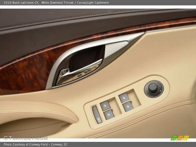 White Diamond Tricoat / Cocoa/Light Cashmere 2010 Buick LaCrosse CX