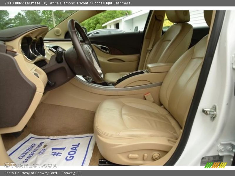 White Diamond Tricoat / Cocoa/Light Cashmere 2010 Buick LaCrosse CX