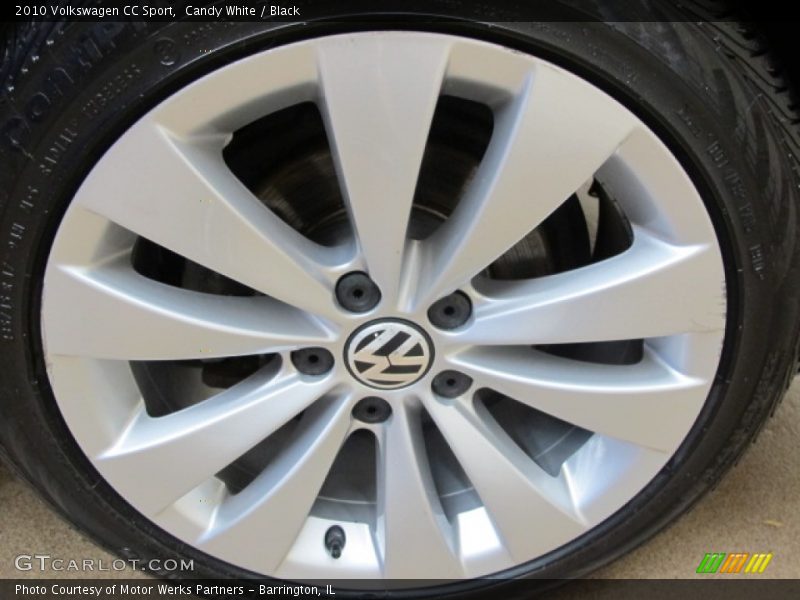 Candy White / Black 2010 Volkswagen CC Sport