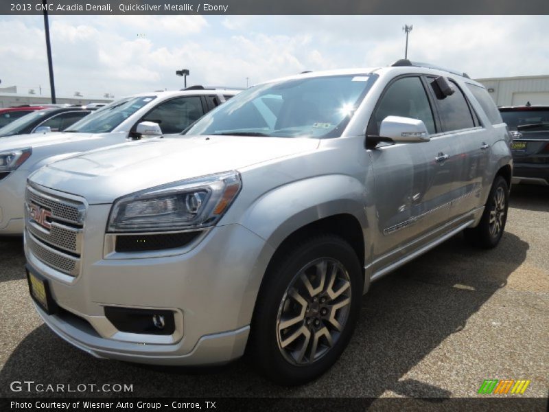 Quicksilver Metallic / Ebony 2013 GMC Acadia Denali