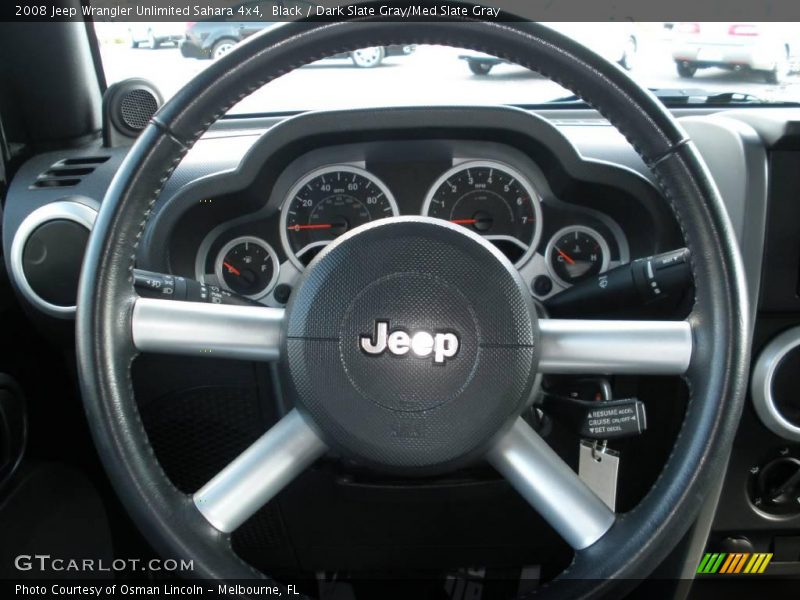 Black / Dark Slate Gray/Med Slate Gray 2008 Jeep Wrangler Unlimited Sahara 4x4