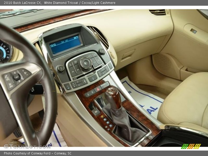 White Diamond Tricoat / Cocoa/Light Cashmere 2010 Buick LaCrosse CX