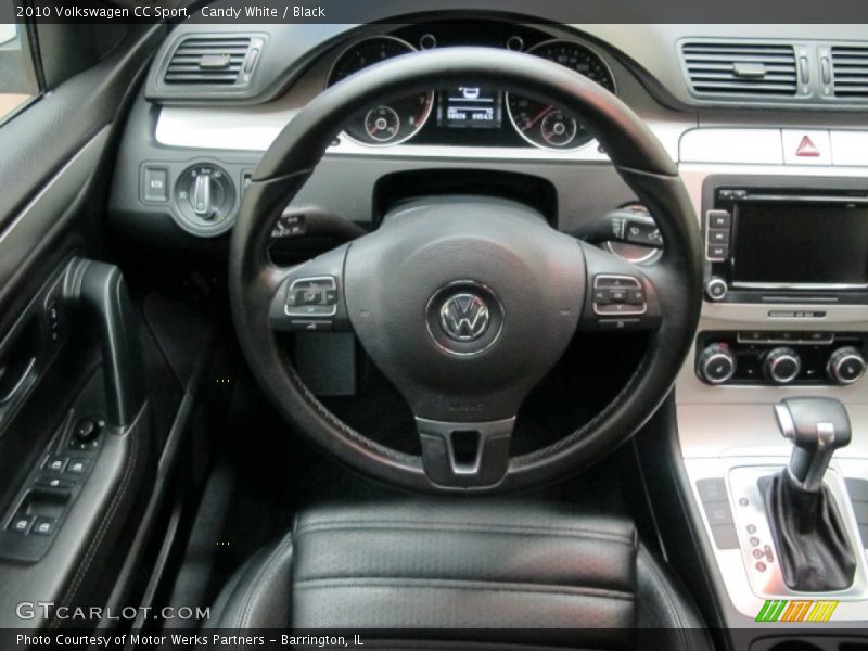Candy White / Black 2010 Volkswagen CC Sport