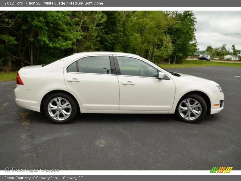 White Suede / Medium Light Stone 2012 Ford Fusion SE