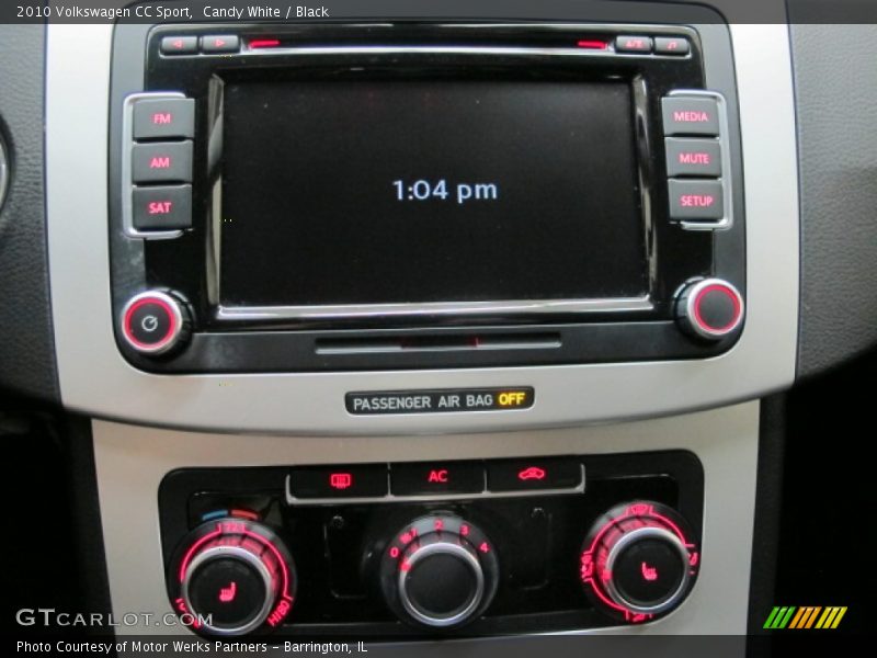 Candy White / Black 2010 Volkswagen CC Sport
