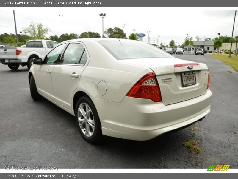 White Suede / Medium Light Stone 2012 Ford Fusion SE