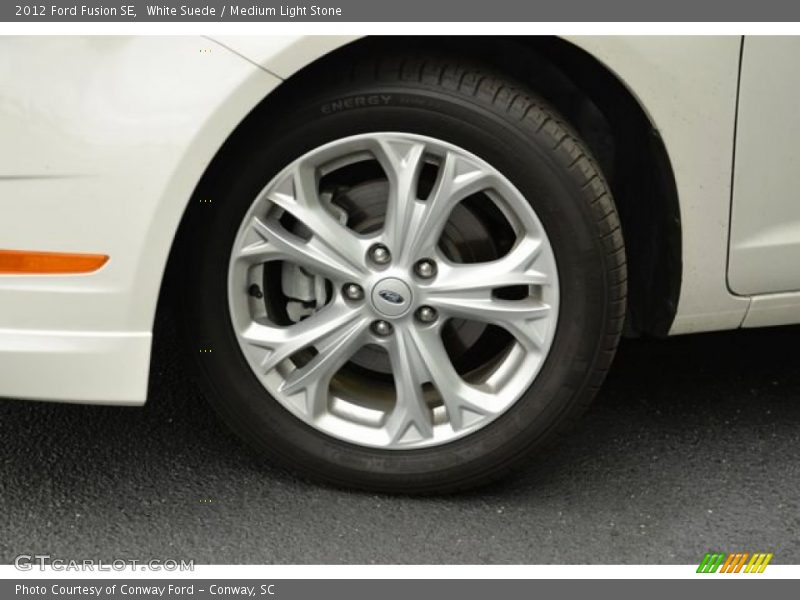 White Suede / Medium Light Stone 2012 Ford Fusion SE