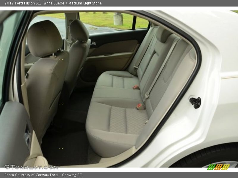 White Suede / Medium Light Stone 2012 Ford Fusion SE