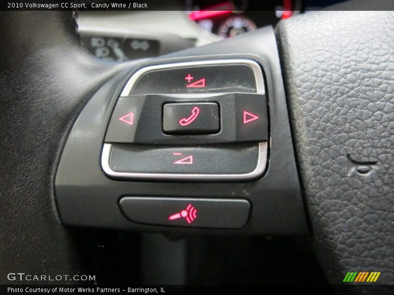 Candy White / Black 2010 Volkswagen CC Sport