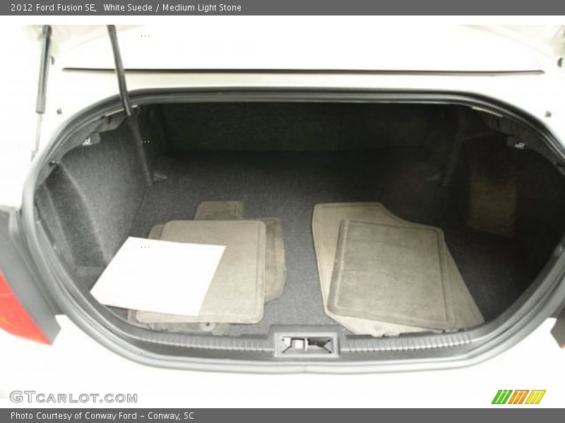 White Suede / Medium Light Stone 2012 Ford Fusion SE
