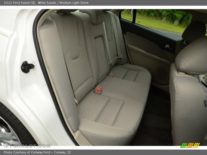 White Suede / Medium Light Stone 2012 Ford Fusion SE