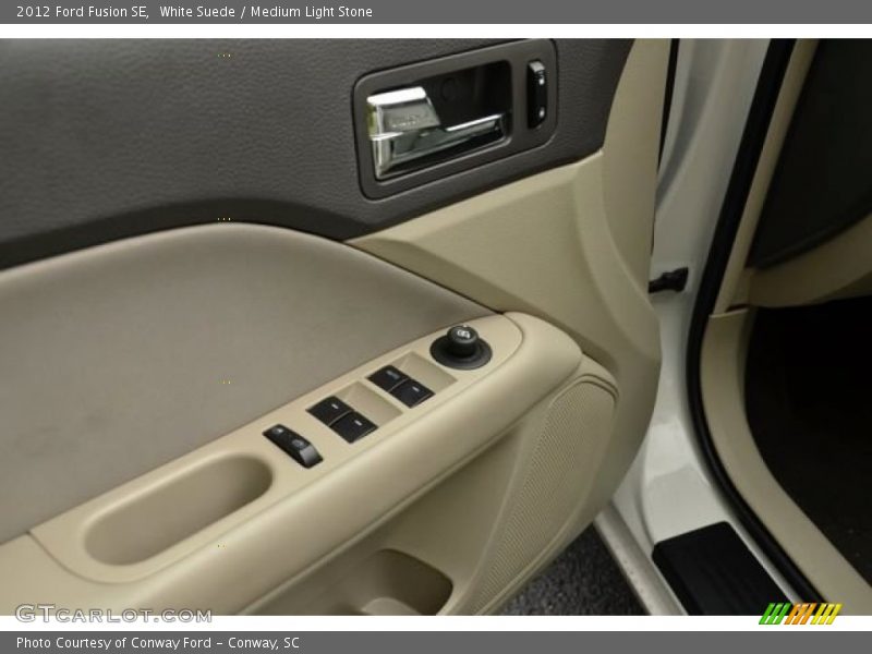 White Suede / Medium Light Stone 2012 Ford Fusion SE