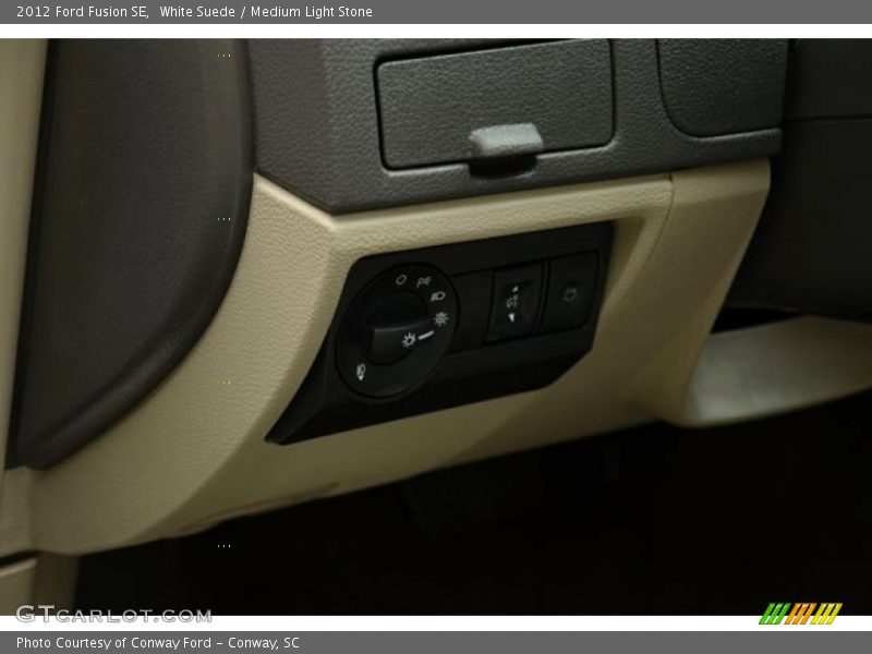 White Suede / Medium Light Stone 2012 Ford Fusion SE