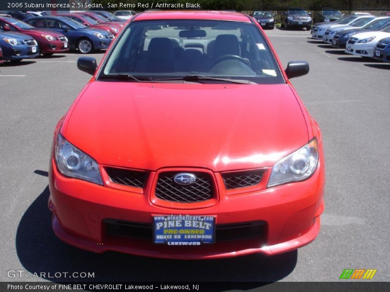 San Remo Red / Anthracite Black 2006 Subaru Impreza 2.5i Sedan