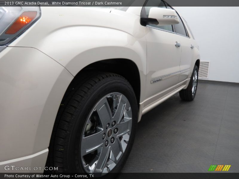 White Diamond Tricoat / Dark Cashmere 2013 GMC Acadia Denali