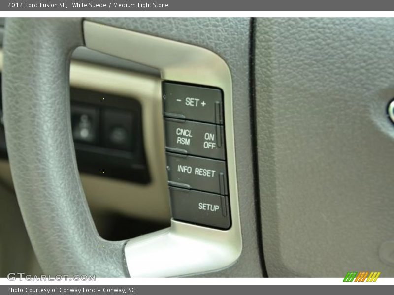White Suede / Medium Light Stone 2012 Ford Fusion SE