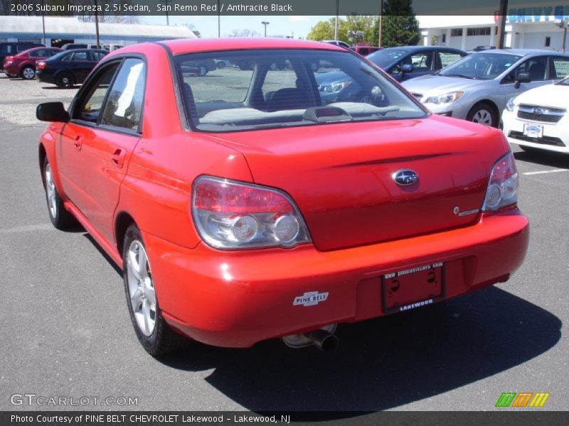 San Remo Red / Anthracite Black 2006 Subaru Impreza 2.5i Sedan