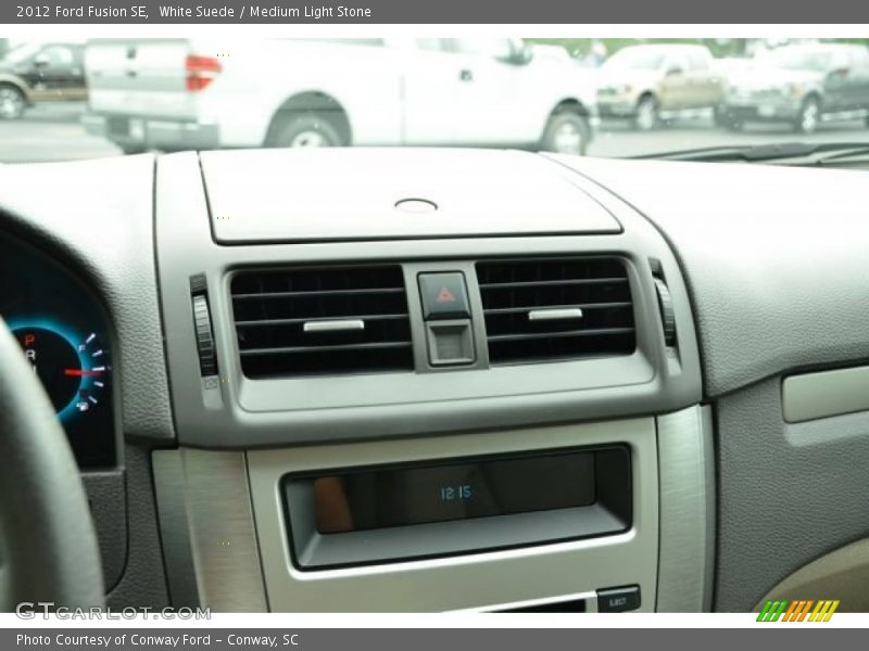 White Suede / Medium Light Stone 2012 Ford Fusion SE