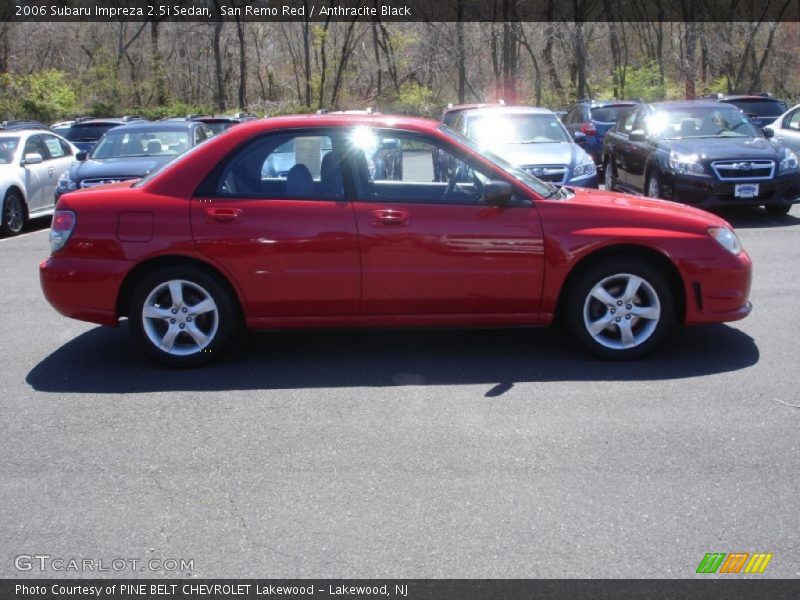 San Remo Red / Anthracite Black 2006 Subaru Impreza 2.5i Sedan
