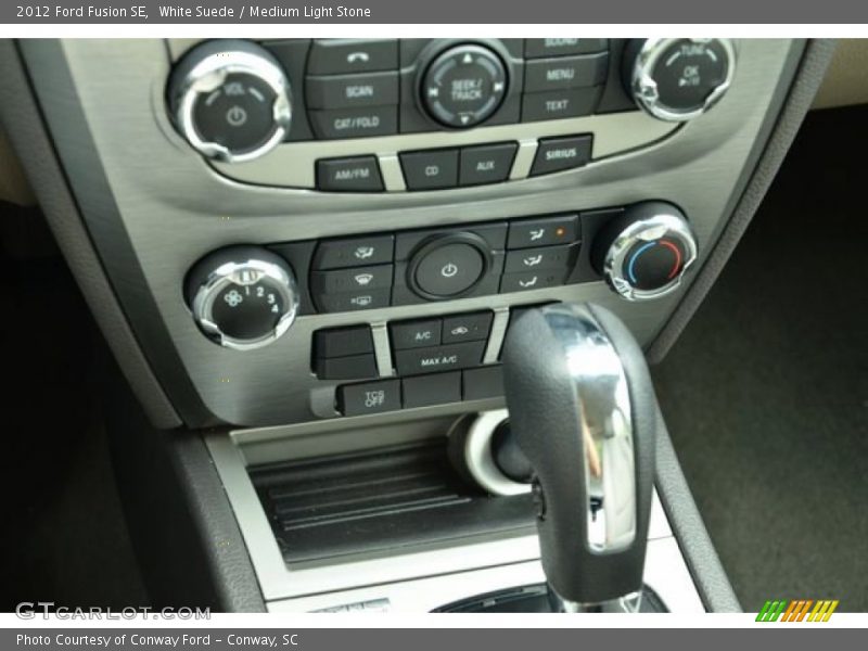 White Suede / Medium Light Stone 2012 Ford Fusion SE