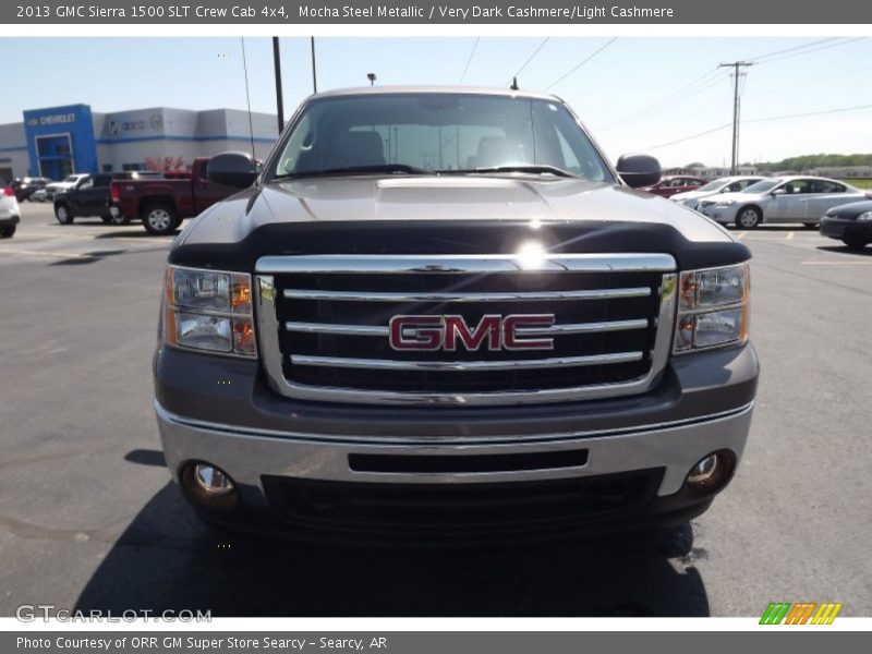 Mocha Steel Metallic / Very Dark Cashmere/Light Cashmere 2013 GMC Sierra 1500 SLT Crew Cab 4x4